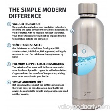 Simple Modern 12oz Bolt Water Bottle - Stainless Steel Hydro Kids Flask - Double Wall Vacuum Insulated Reusable Blue Small Metal Coffee Tumbler Leakproof Thermos - Twilight 569664159